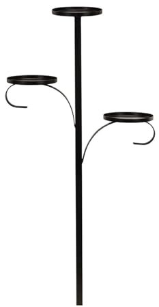 Triple Tree Topper Display Stand, Christmas Tree Candles Holders, 3-Tier Christmas Tree Candle Topper, Christmas Tree Toppers For Candlesticks, Black Candelabra Candle Holder