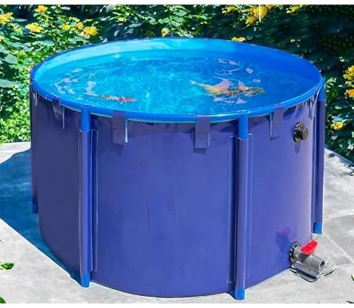 Zfmnoyev Piscine Ronde Hors Sol, Cadre De Ceinture De Piscine Épaississant, Grand Aquarium Pliable pour Enfants, Facile À Installer, pour Jardin Extérieur(3x1m-7000L/118x39in)