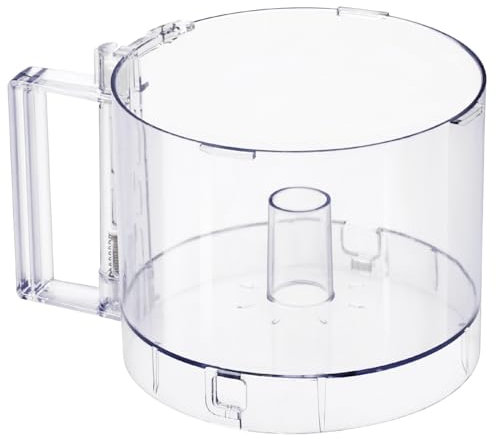 FP-631AGTXT-1 Food Processor Work Bowl 7-Cup Compatible with Cuisinart DLC-10 Series DLC-10, DLC-10P,DLC-5,DFP-7,Fits DLC-117BGTXT1 Work Bowl Cover,Top with 4 locking taps