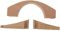 BRIGHTFUFU 1Stück Holzeisenbahn Brücke aus Hochwertigem Holz Erweiterbares Bahngleis Zubehör für Kreative Spielwelten Einfach zu Montieren und für Geburtstage