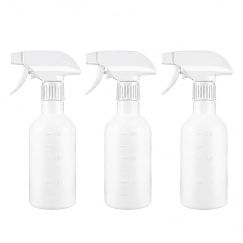 QSTZON 3 Pcs Small Spray Bottles 300ml Water Hair Spray Bottless | Plastic Mist/Stream AdjustableSpray Mist Bottles for Hair Cleaning Plants Pet