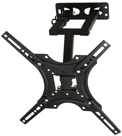 Supporto da parete per TV regolabile per monitor LCD LED da 32-55 pollici, staffa a braccio lungo, max VESA 400 x 400 mm, facile installazione