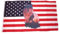 Fahne/Flagge USA - Wolf mit Adler NEU 90 x 150 cm