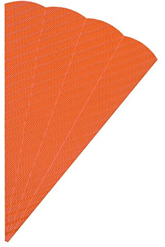folia 92040 - Schultüten Rohlinge, aus 3D Wellpappe, orange, 5 Tüten, Höhe 68 cm, Durchmesser 20 cm - zur Erstellung einer individuellen selbst gebastelten Zuckertüte