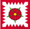 Schaumburg-Lippe Fürstenstandarte Lippische Rose Fahne 150 x 150 cm Flagge.