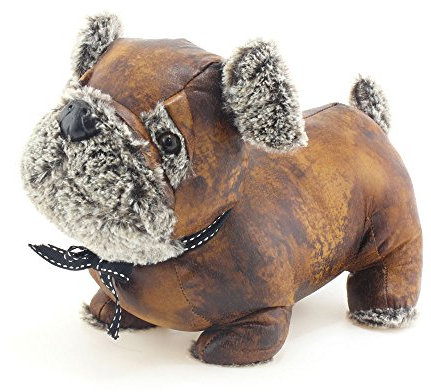 Lesser & Pavey LP29725 Kunstleder Mops Türstopper Polyester Braun Einheitsgröße