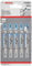 Bosch 5x T 118 A Basic for Metal Stichsägeblatt (für Stahlbleche, Stahlbleche, Länge 92 mm, Professional Zubehör Stichsäge)