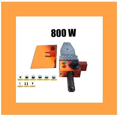 Polifusore/Saldatore per tubi in polipropilene 800W con 6 matrici e accessori - Mod. A