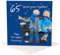 Holy Mackerel sixty five special years star sapphire 65th wedding anniversary card for a couple - designed by artist Erica Sturla - 15cm square and blank inside for your message - made in the UK