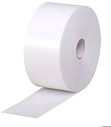 Clairefontaine 396804C Rouleau Kraft Gommé - Ruban Papier Kraft Blanc Adhésif - 7 cm x 200 m - Ø 30 mm - Utile pour l'Encadrement en Aquarelle ou en Cartonnage