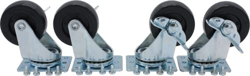 19 Zoll - 19 Rollen-Set mit Feststellbremse - NEU! 19Power GmbH