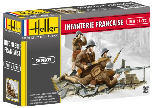 Heller 49602 Infanterie Francaise Plastic Model Kit, 1:72 Scale, Brown