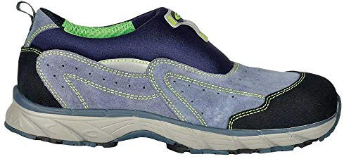 Cofra JV042-000 - Zapatos de seguridad S1P Obra Nueva cielo volando, zapatillas sin cordones o velcro talla 44