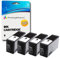 Printing Pleasure 4 XL SCHWARZ Druckerpatronen für HP Deskjet 3070A 3520 Officejet 4610 4620 Photosmart 5510 5515 5520 6510 6520 7510 7520 B109a B110a B209a B210a C309a C310a | kompatibel zu HP 364XL