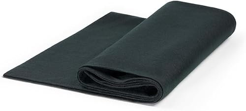 The Felt Store Bastelfilz Meterware 1,6 mm – Schwarz, 100% weicher Acryl-Filz, farbintensiver und langlebiger als Polyester, ideal zum Nähen & Basteln, Breite 1,8 m, Länge 2 m.