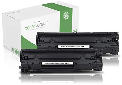 2 Toner kompatibel zu HP CE285A 85A Schwarz Patrone für Laserjet P1102 P1102w 1102w Pro M1132 M1212nf M1217nfw Laserdrucker Multipack