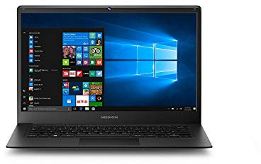 Medion E4241 35,5 cm (14 Zoll Full HD) Notebook (Intel Atom Z8350, 2GB RAM, 64GB Flash-Speicher, Intel HD-Grafik, Win 10 Home)