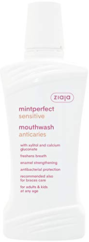 Ziaja Mintperfect Sensitive Mundwasser gegen Zahnverfall für empfindliche Zähne, 500 ml