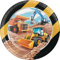 Creative Party Big Dig Paper, 23 cm (9 inch) Disposable Plates, Construction, Tractor Party Decorations, PC339791 Colour, Multi-Color, 9 in, 8 ct