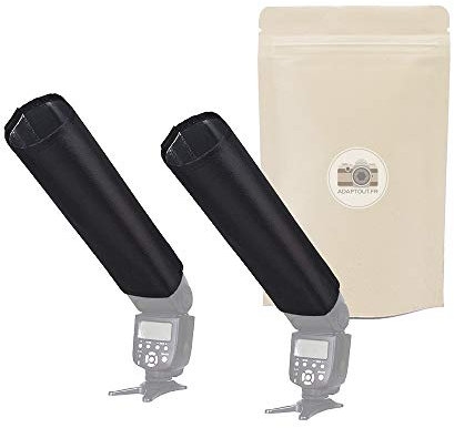 X2 Snoot Pliable pour Flash Diffuseur pour Speedlight Réflecteur Faisceau Universel Bounce Compatible Toutes Marques - Adaptout Marque Française