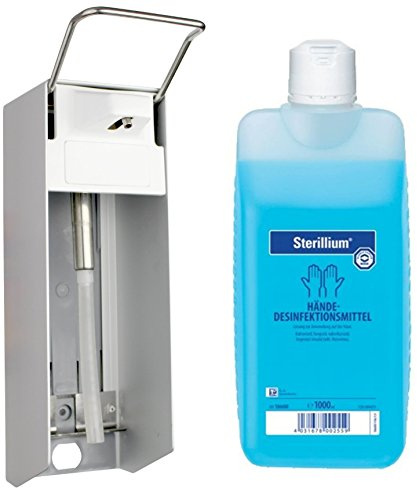 Medi-Inn Wandspender Eurospender 1000 ml Aluminium Langer Armhebel + Bode | Hartmann Sterillium 1000 ml