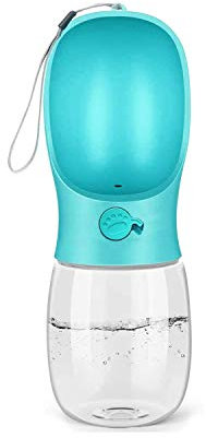 RIGHTWELL Dog Bottle, 350 ml Portable Dog Bottle, Travel Dog Bottle with Lock Button for Dogs, Cats, Pets – BPA Free