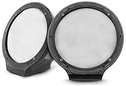 DS18 CF-JS8 Lot de 2 boîtiers universels en Fibre de Carbone pour Tous Les éléments Jet Ski, Marine, Jeep et UTV/ATV 20,3 cm (sans Haut-Parleur)