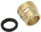 Luiho-Brass 1pcs Robinet en Laiton Filetage cuivre Raccords, mâle 1/2 à Femelle M22 M24 mâle Robinet connecteur, Solide et Robuste (Color : Yellow)