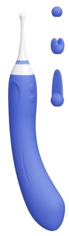 LOVENSE Hyphy Doppelkopf Vibratoren für Klitoris G-Punkt und Nippel mit APP | G Punkt Vibration für Frauen, Nippel und Clitorale Stimulator, Gewölbter Silikon Sex Toys für Paare mit 3 Silikonaufsätze