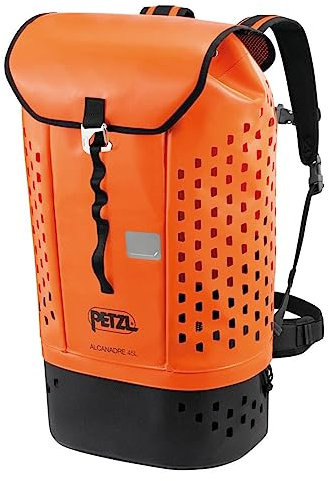 PETZL - Transportsack zum Canyoning ALCANADRE Guide 45-1745 g, Orange/Schwarz, 45 Liter