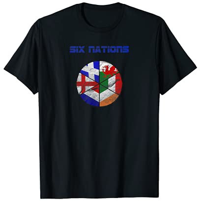 Six Nations Rugby - Nationalflaggen - Meisterschaft - Sport T-Shirt