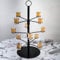 Tree Bar Cocktail Tree Stand, Black Metal Display Stand For Wine, Champagne, Cocktails, and Shot Glasses at Weddings, Parties, and Brunch - 12 holders, 2 ft tall