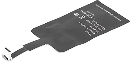 Gatuxe Récepteur de Charge sans Fil Qi de Type C, Adaptateur de Chargeur sans Fil Rapide Micro USB de Type C Durable Compact Fiable Portable pour téléphones Android