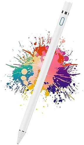 Kenkor Stift für Tablet iPad Stift, Active Stylus Pencil Fine Point Eingabestifte Pens für Touchscreens, kompatibel mit iPad mini/Air/Pro/Samsung/Android Smartphone & Tablet Schreiben Zeichenstifte