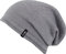 WEROR Herren Damen Leichte Beanie Slouch Strickmütze Longbeanie Jersey Mütze WEROR-390.1 (Einheitsgröße, Grau)