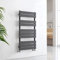 EMKE Flat Panel Heated Towel Rail Modern Design Bathroom Radiator Anthracite Towel Radiator 1000 x 500 mm Towel Warmer Versatile Floor/Wall Mounted Ladder Rad