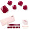 NAILOG Strisce di Gel Semi Polimerizzato, Strisce di Smalto per le Dta dei Piedi con Finitura gel Lucida,32 pezzi Impacco per Unghie a Lunga Durata, Rouge Noir