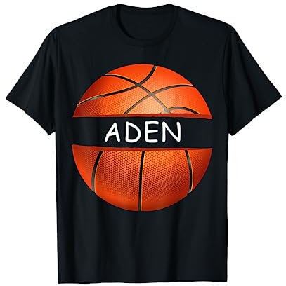 Neuheit personalisierter Name Aden Sports Basketball T-Shirt