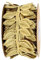 10 M Langes Blattband FüR Girlande, Streifen Geschenkband, KüNstliches Blattband FüR Diy Handwerk Und Partys, Hochzeiten, Heimdekorationen (Gold)