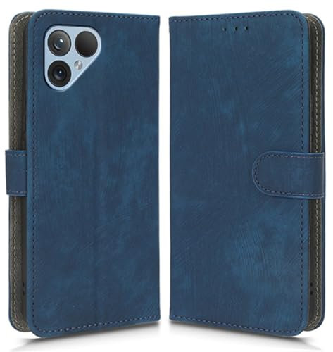Hülle Kompatibel mit Fairphone 5, RFID-Blockierung, Magnetisches Flip-Leder, Stoßfeste Schutzabdeckung mit Kartenfächern und Ständer