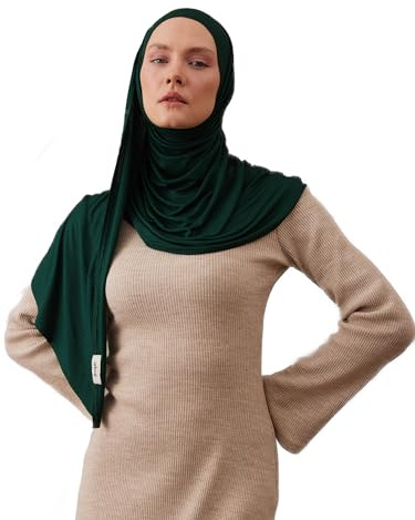 femple Instant Premium Jersey Hijab | Bequemer Hijab mit Vorgefertigten Sitz unter dem Kinn – Weich und Stretchig
