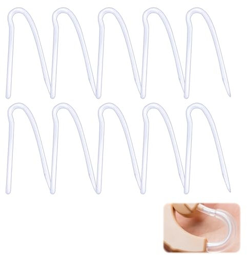 FEXPDL 10pcs Hearing Aid Tubes Hearing Aid Tubes Replacement NHS Hearing Aid Tubes NHS Soft Flexible PVC BTE Earmold Hearing Aid Tubing Replacement Hearing Amplifiers Ear Tubes for Hearing Aids