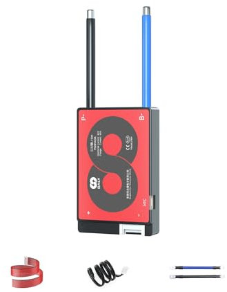 Placa de protección DALY 3S-24S BMS de 15A a 200A con Cable de Equilibrio y Sensor de Temperatura para Paquete de batería de Litio (Li-Ion 7S 24V, 60A)