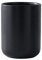SUNFECILI Grand Porte-ustensiles en Céramique pour Comptoir, Porte-ustensiles de Cuisine avec Base en Bois de Bambou, Facile à Nettoyer, Pot à Outils, Noir