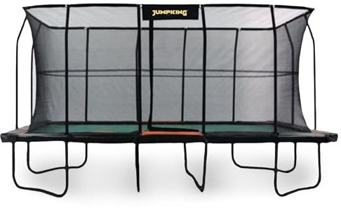 Jumpking 10x18ft Rectangular Ultra Trampoline With Safety Enclosure Net System ❘ Outdoor Garden Trampoline For Adults & Kids | Great For Fun, Exercise & Weight Loss