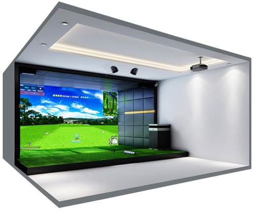 Thicken Golf Simulator Impact Screen, Indoor Simulator Projection Cloth, Golf Hitting Cloth, Impact Resistant,isplay Projector Screen For Golf Tra (4 * 3m)