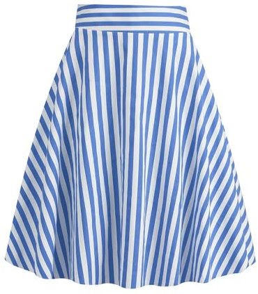 Minigonna Svasata Flowy Skirt Gonna Lunga Invernale Donna Gonna Ruota Ragazza Salopette Donna Gonna Jeans Spiaggia Donna Gonna Corta Gonne Donna Vita Alta Retro Gonna Donna Invernali 2018