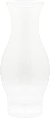 Chimenea de cristal de repuesto para lámpara de aceite vintage, base de 7,6 cm, 20,3 cm de altura, farol de queroseno antiguo huracán