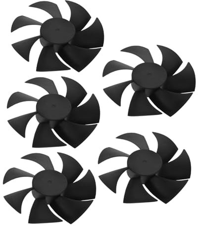 KOCKSHION 5pcs Portable Fan Replacement Leaves for Condenser Electric Fan Low Noise Design and Material for Home Office Outdoor Use