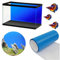 TM Aquatix Self-Adhesive Aquarium Background Film – Waterproof Poster Foil – Multiple Colours & Sizes – Easy to Apply Fish Tank Backdrop Decoration (Blue, 120x50cm)